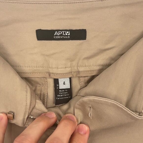 Apt. 9 | Women’s Cumin Spice Tan Wide Waist Flat Front Casual Shorts Size 4 - Picture 10 of 16